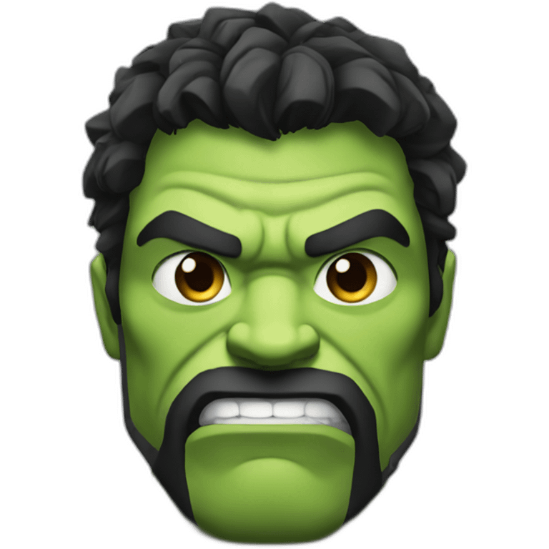 hulk with black beard emoji