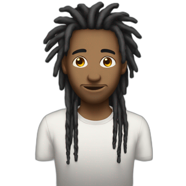 american guy with dreads emoji