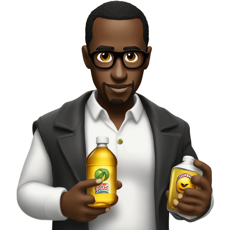 p diddy holding oil emoji