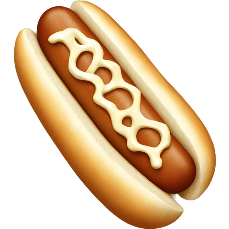 Cream cheese hot dog emoji