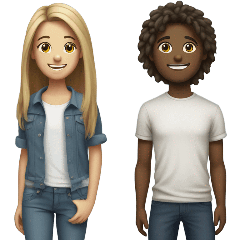 A couple of teenagers emoji