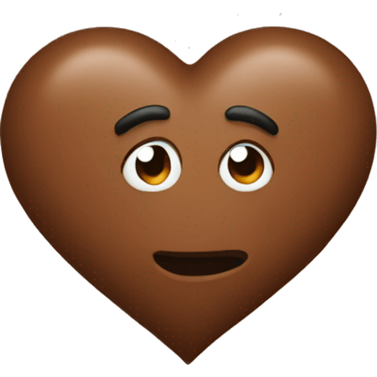 Brown heart emoji