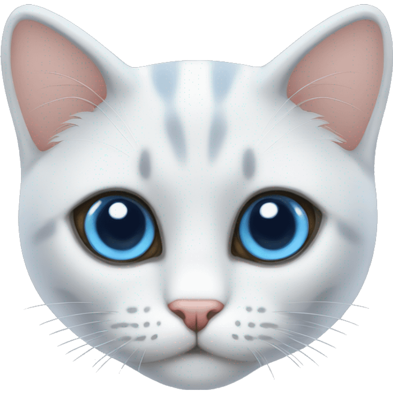 Gato perla ojos azules  emoji