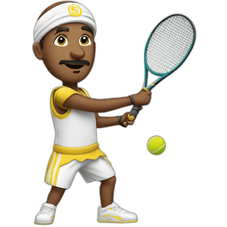 Sultan playing tennis emoji