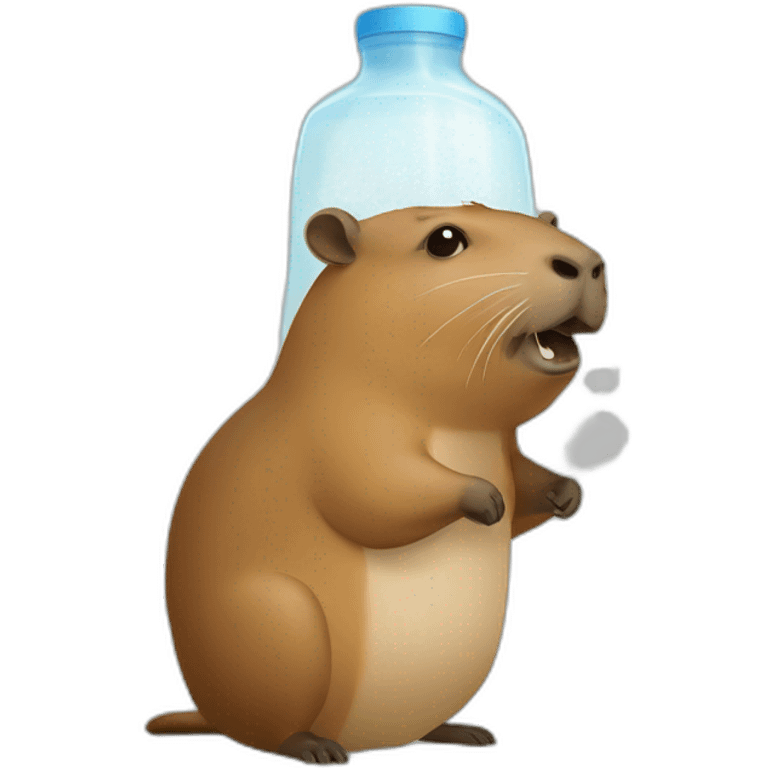 Capybara with Salt shaker emoji