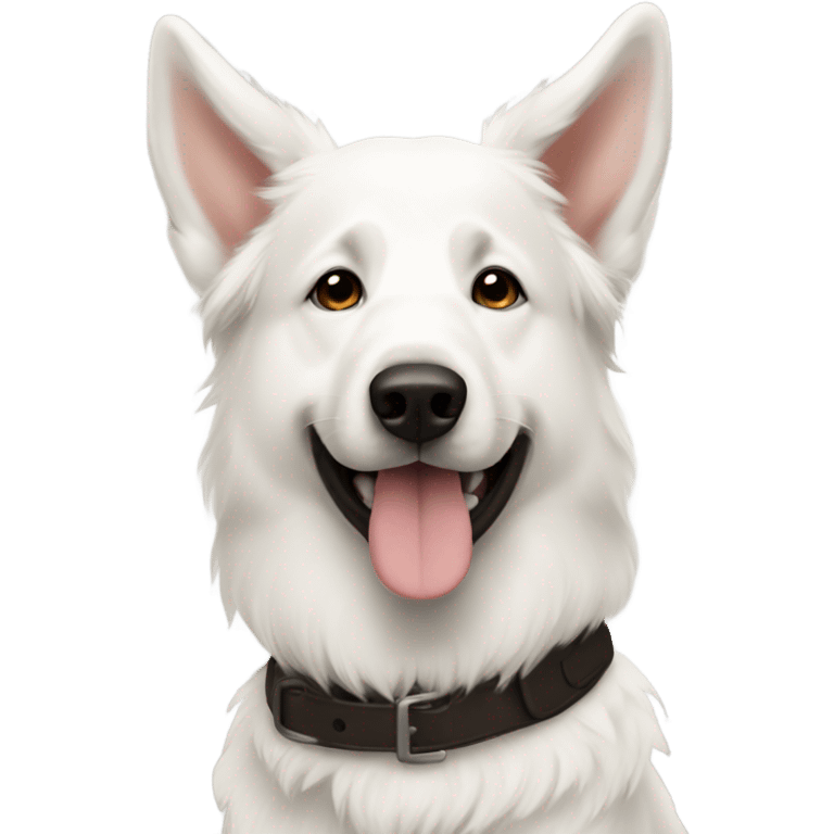 three white shepherds emoji