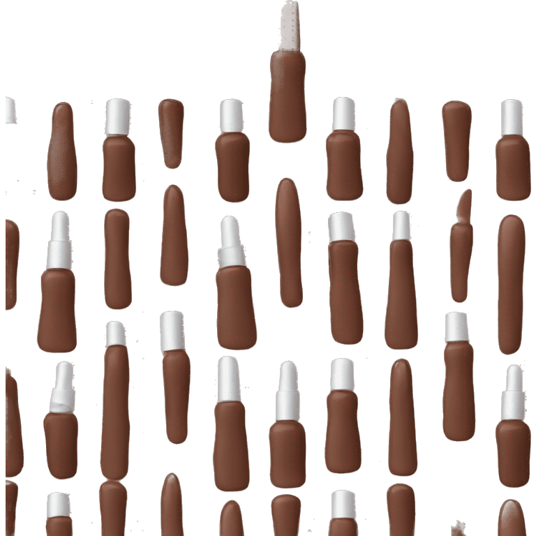 brown bottle of nail polish emoji