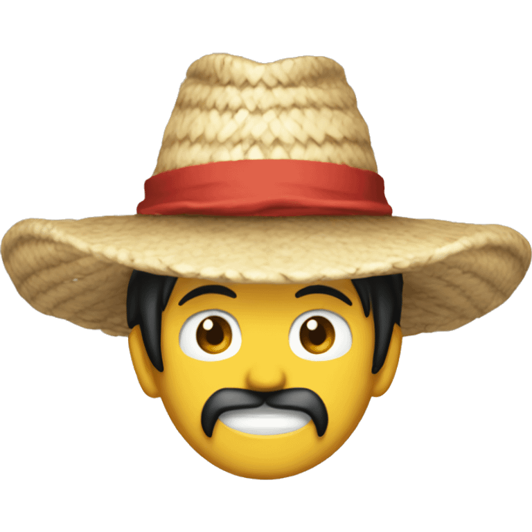 Alíen con sombrero de luffy emoji