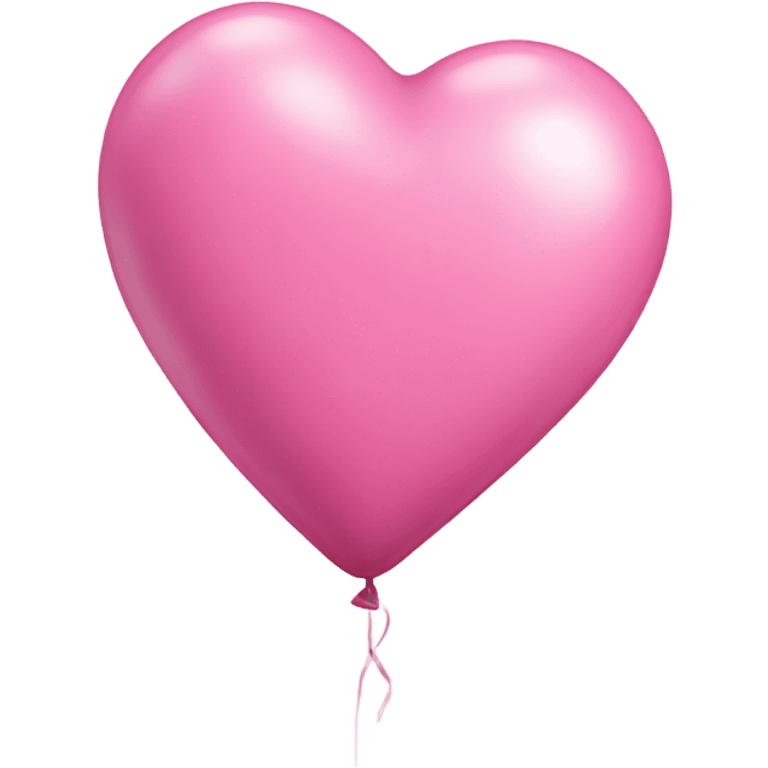 Pink and white heart balloon emoji