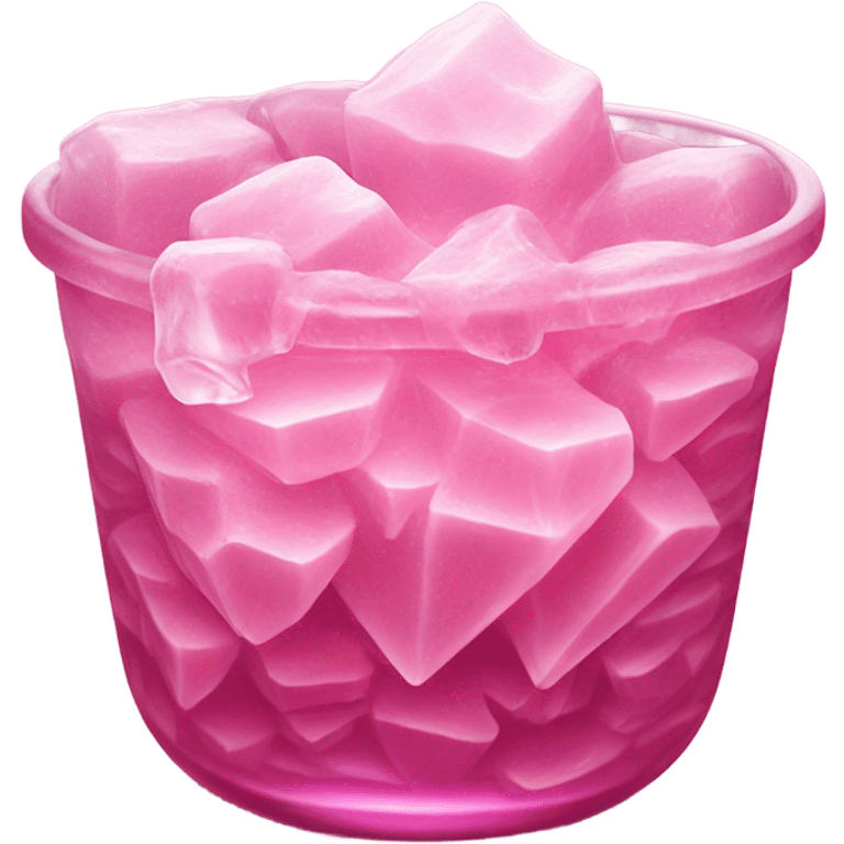 Pink ice emoji