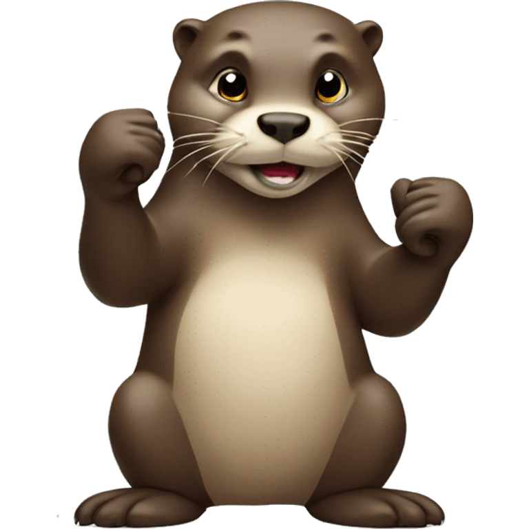 otter with thumb down emoji