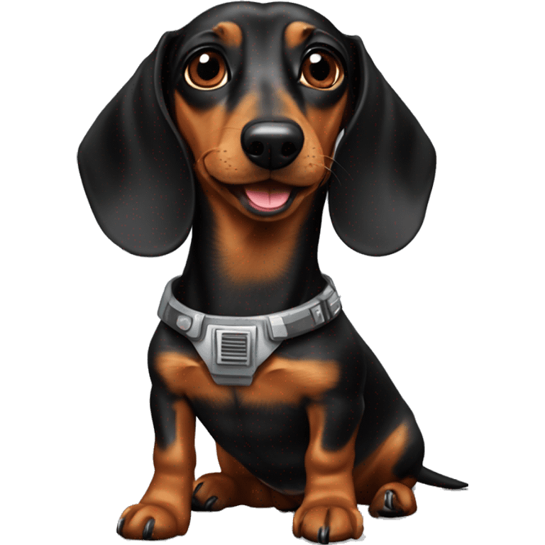 Dachshund and star wars  emoji