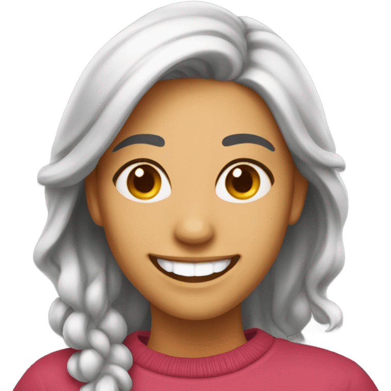 a smiling woman  emoji