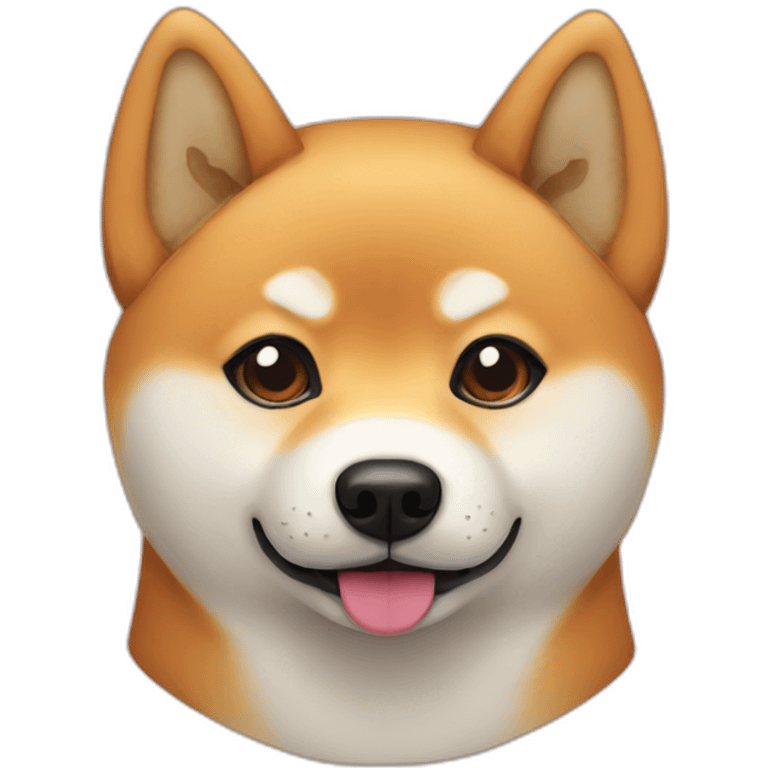 really cute shiba inu head emoji