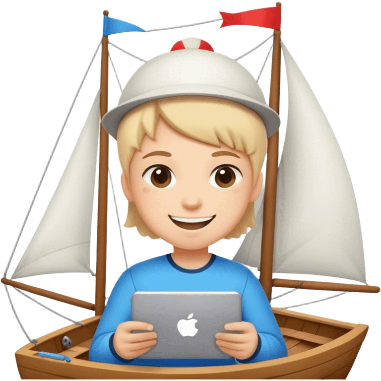 Cute smile online regatta game emoji