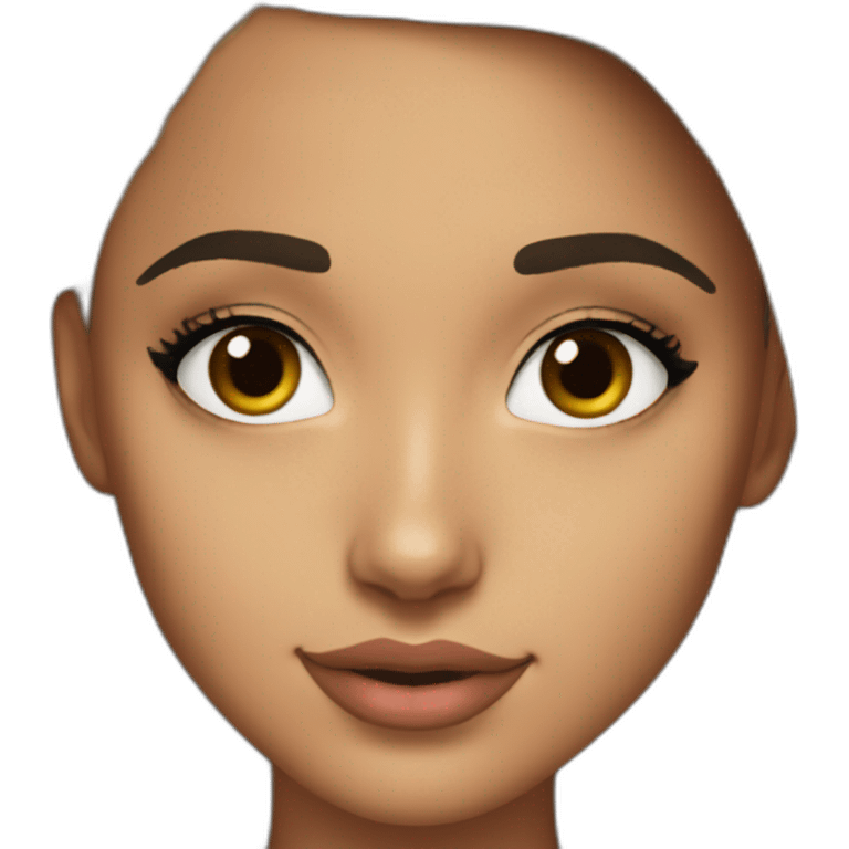 Ariana grande real face  emoji