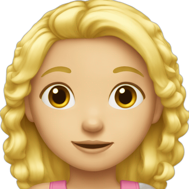 little blond girl emoji