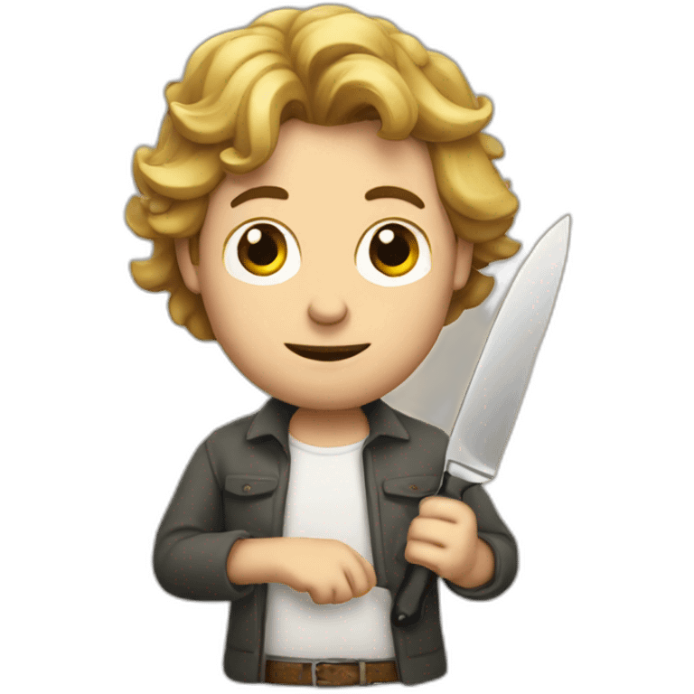 George buch with a knife emoji