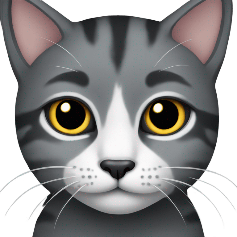 black and grey cats emoji