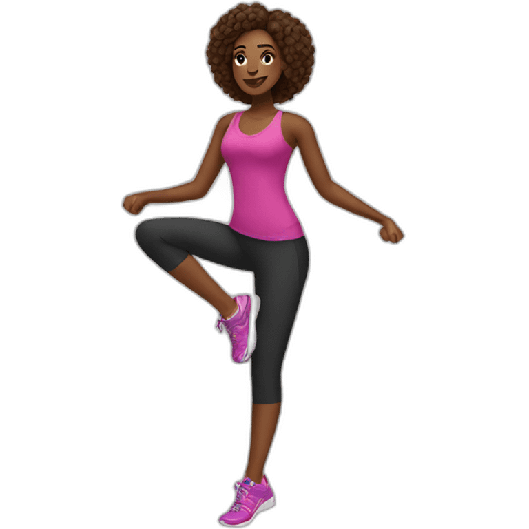 Zumba brown girls emoji