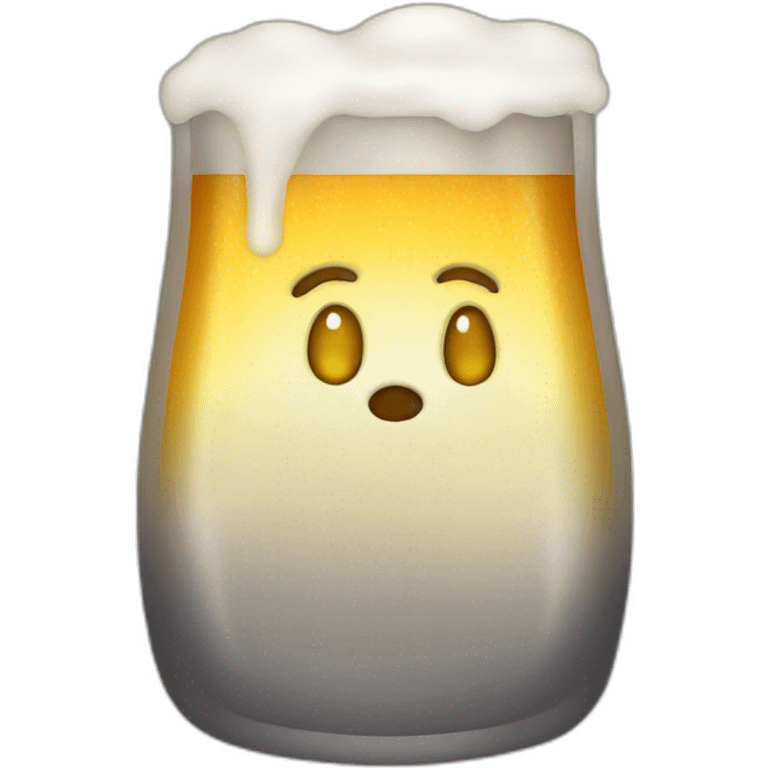 Hazy beer emoji