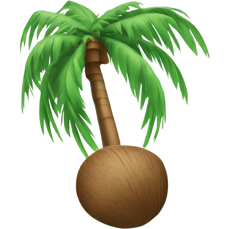 Palm tree with coconuts  emoji