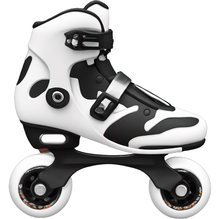 a black rollerblade inline skate, the model called "TWISTER XT" emoji