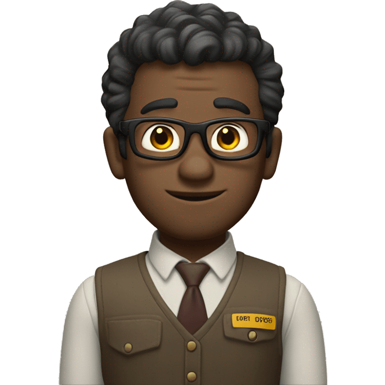 Carl from Up workig at the office emoji