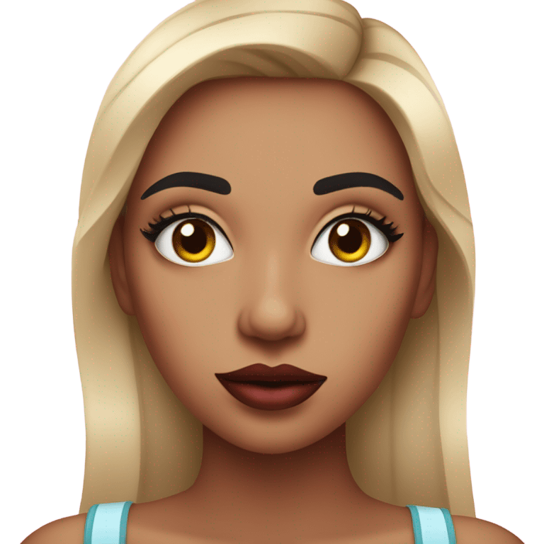 Girl makeup cañita emoji