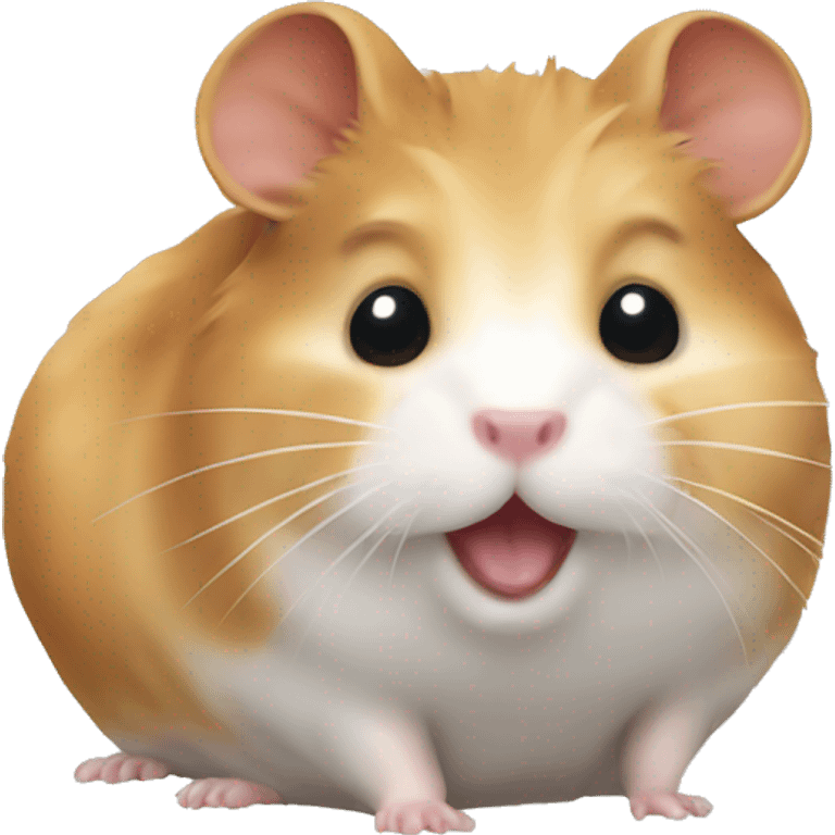 A hamster pooping emoji