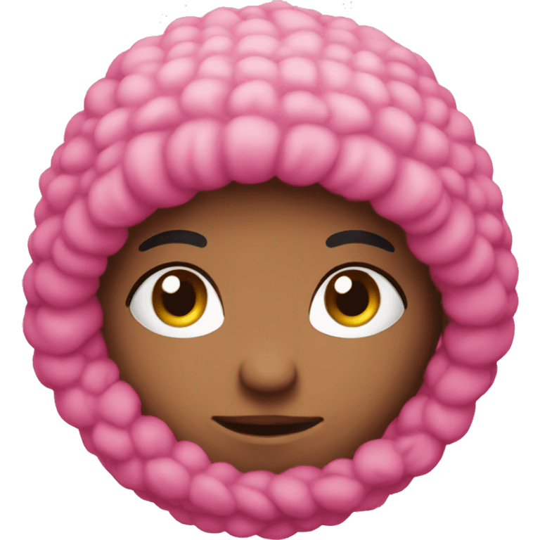 Pink cozy Christmas emoji