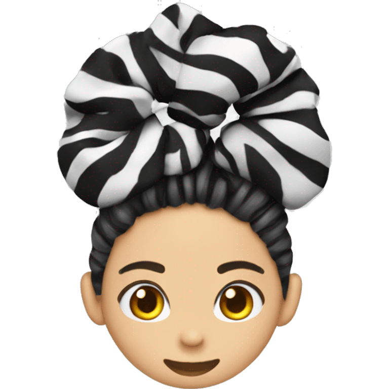 Zebra Hair scrunchie  emoji