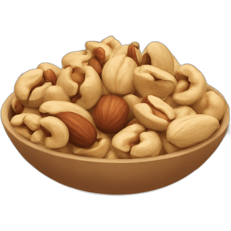 bowl of various nuts emoji