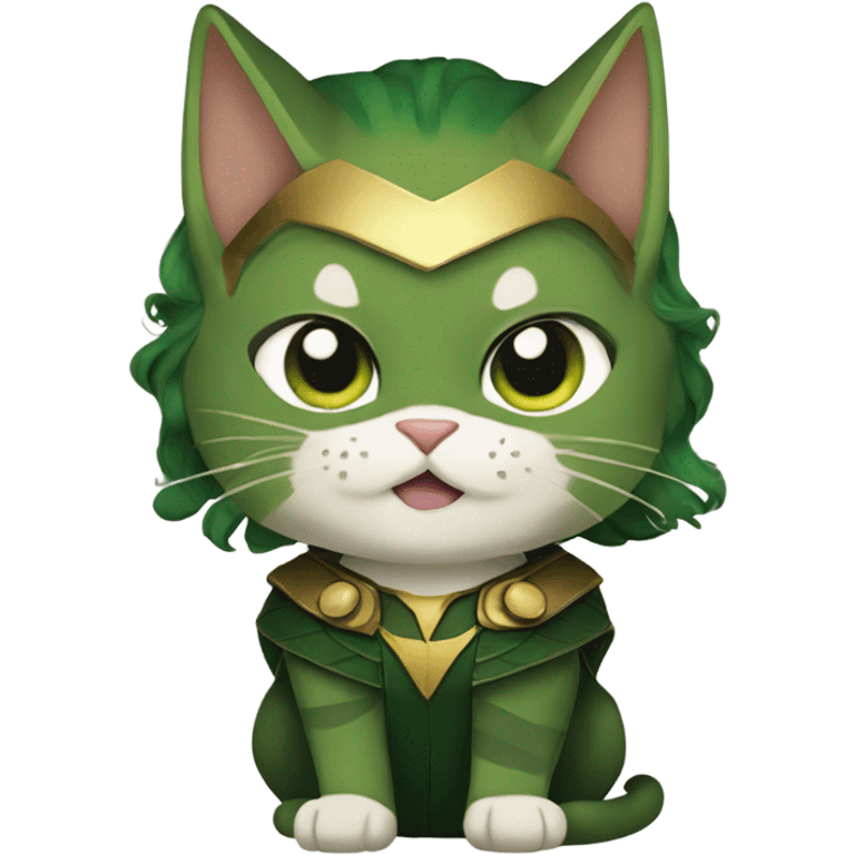 Loki from avengers mixed with a cat emoji