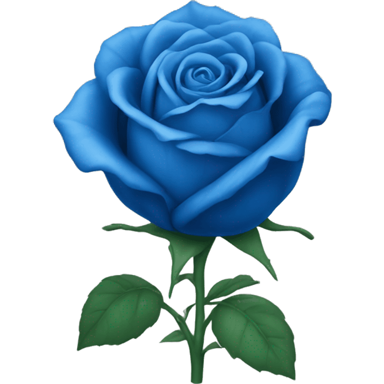 Blue rose emoji