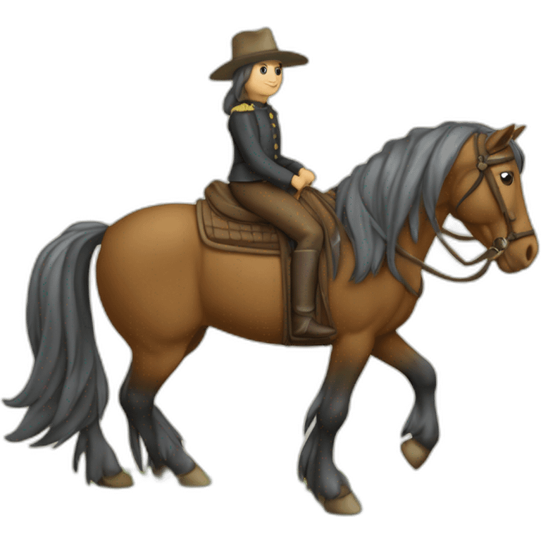 cheval sur tortue emoji