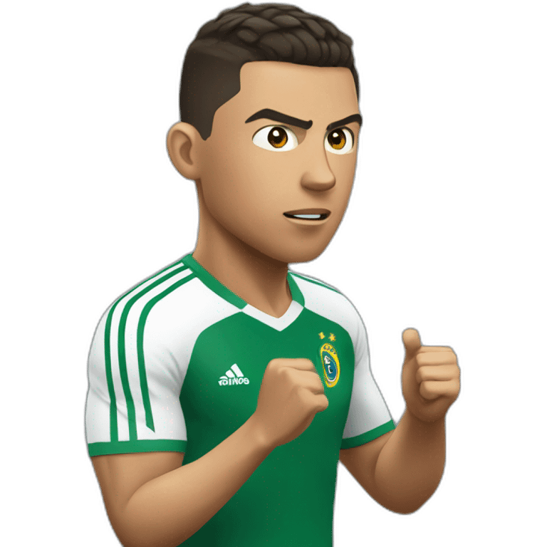 Ronaldo expressing no emoji