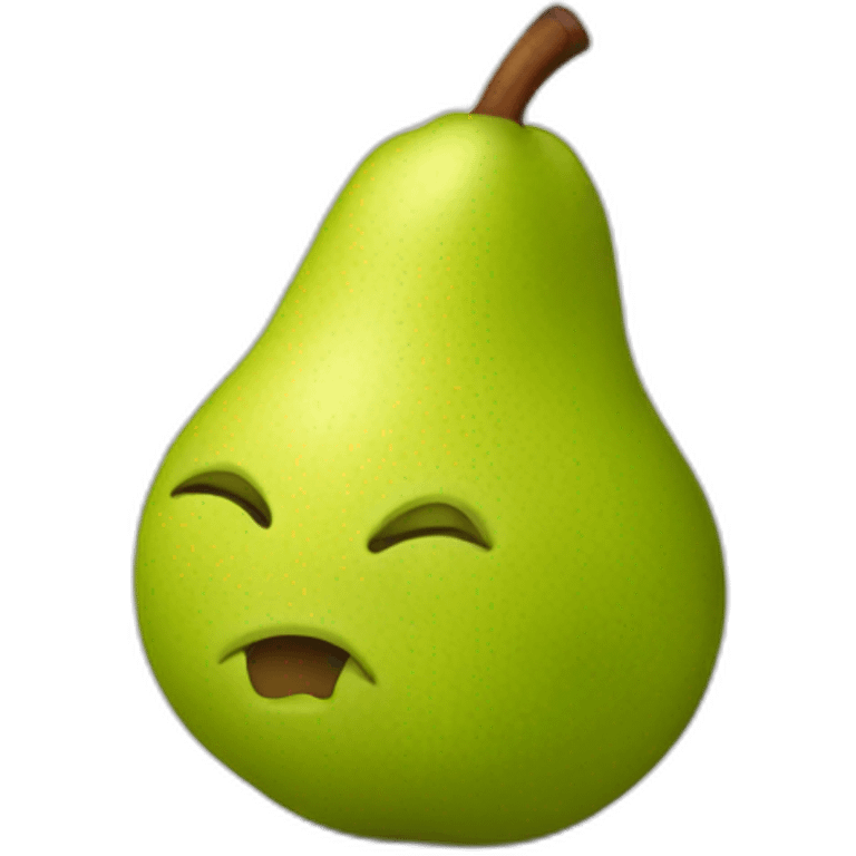 bitten pear emoji