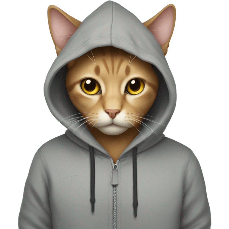 Cat in a hoodie emoji