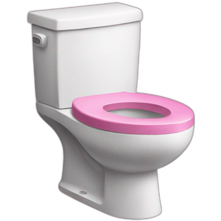 Pink toilet emoji