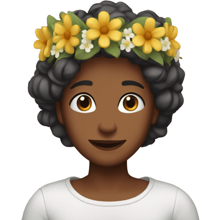 Flower crown  emoji