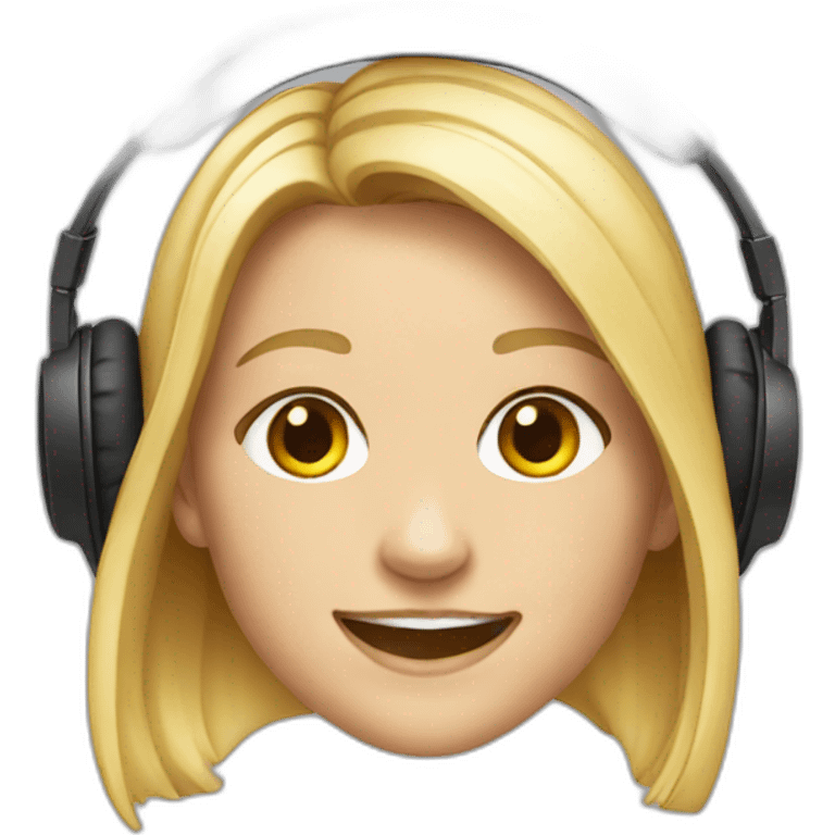 Smile Witherspoon headphones emoji