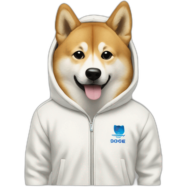 Doge in adidas hoodie emoji