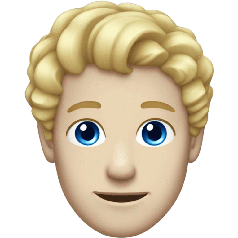 light curl blonde man blue eyed pale skin emoji