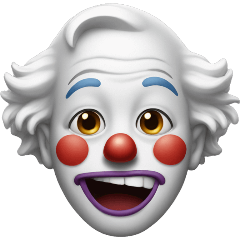 Clown smiling and crying emoji