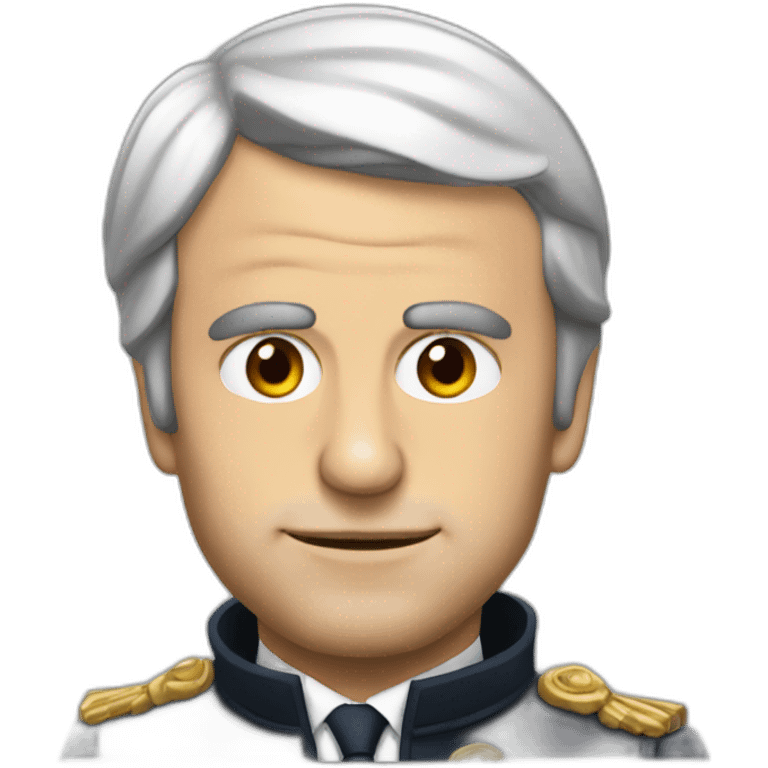 Macron qui se touche le nez emoji