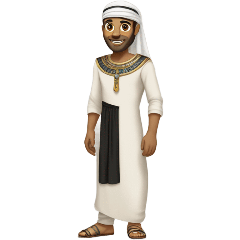 Egyptian man with arabic costume emoji