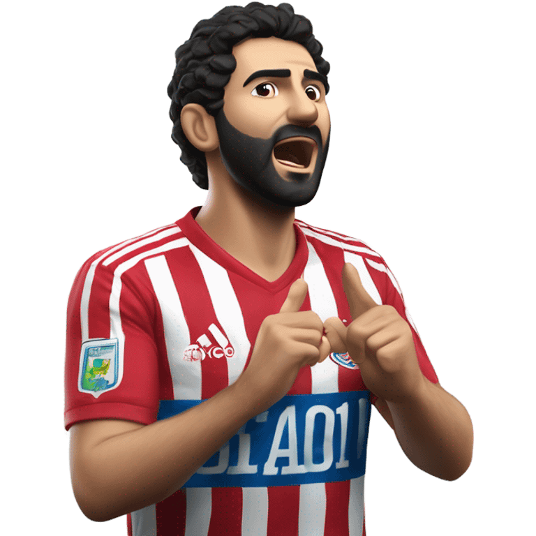 I'm honing a description of Arda Güler's goal celebration, noting his right hand on his chest and his left hand raised, mirroring the specified gesture. This aligns perfectly with known details. emoji