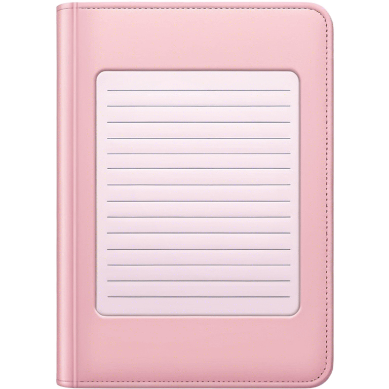 Pale pink diary emoji