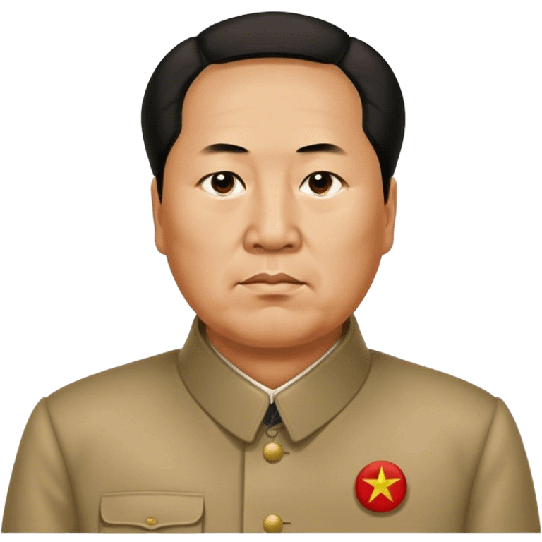 mao zedong photorealistic serious emoji